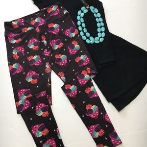 LuLaRoe Ice Cream Leggings, one size